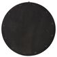 Maple and Jade 40" Round Wood Wall Mirror in Distressed Brown and Cream, , large