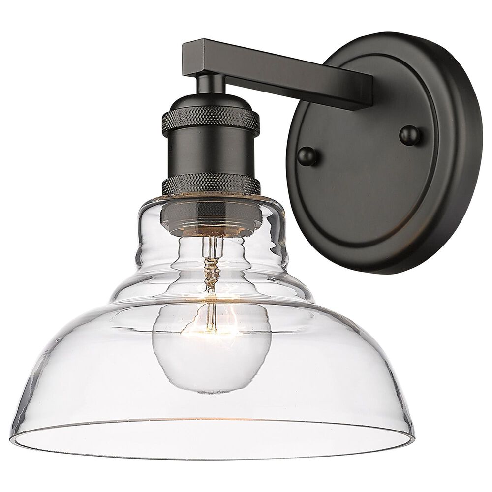 Golden Lighting Carver 1-Light Bath Vanity in Matte Black, , large