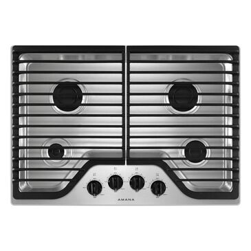 Amana 30" Gas Cooktop With 4 Burners in Stainless Steel, , large