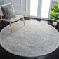 Safavieh Webster WBS334G 6"7" Round Grey and Beige Area Rug, , large