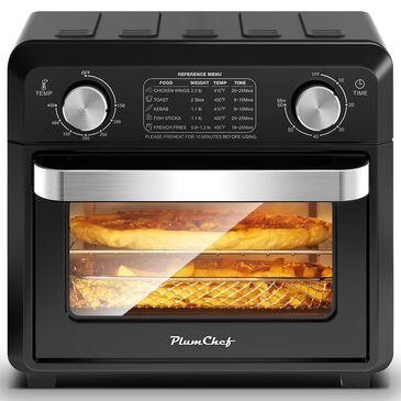 HOMLUX 11 Qt Air Fryer Toaster Oven in Black, , large