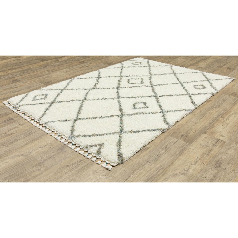 Oriental Weavers Axis AX03A 7&#39;10&quot; x 10&#39;10&quot; Ivory Area Rug, , large