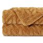 50" x 65" Cloud Faux Fur Throw Blanket in Golden, , large