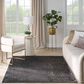Nourison Desire Charcoal and Silver 5"3" x 7"3" Area Rug, , large