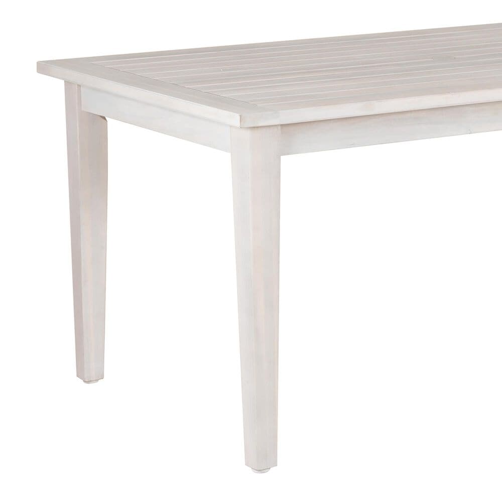 Linon Home Decor Teagon 64" Outdoor Dining Table in White, , large