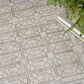 Nourison Desire Ivory and Beige 9" x 12" Area Rug, , large