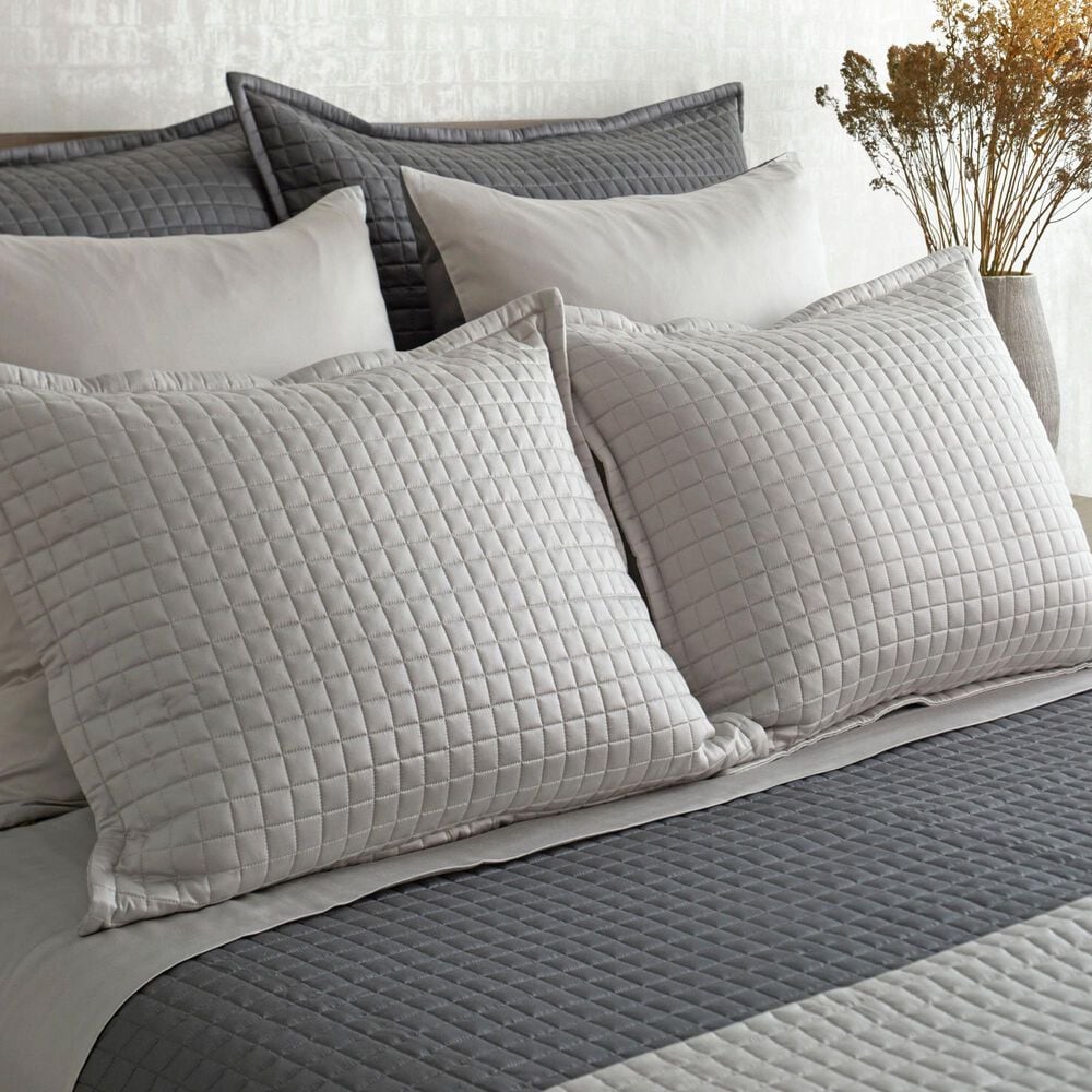 Ann Gish Ready-to-Bed 2.0 30" x 36" Quilted Pillow in Grey, , large