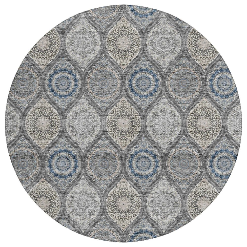 Dalyn Rug Company Solace SL1 8" Round Gray Area Rug, , large
