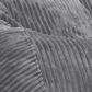 Bean Bag Nest Chairs Queen Plush Bean Bag in Gray, , large