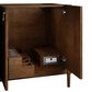 James Martin Kinnsden 72" Double Bathroom Vanity in Sable Oak with 3 cm Victorian Silver Silestone Top and Rectangular Sinks, , large