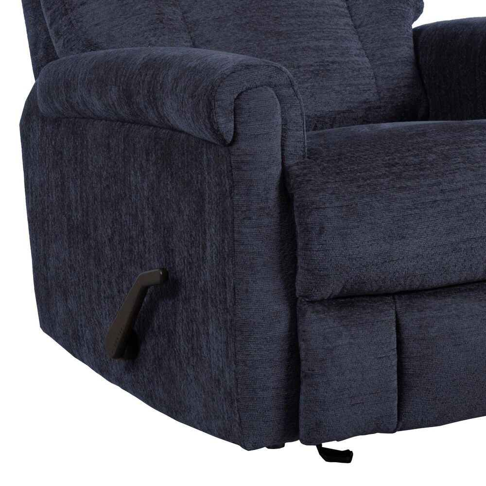 Flexsteel Classic Manual Gliding Recliner in Nocturne, , large