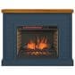 Legends Home Washington Fireplace Mantel with Fireplace Insert in Blue Denim and Whiskey, , large