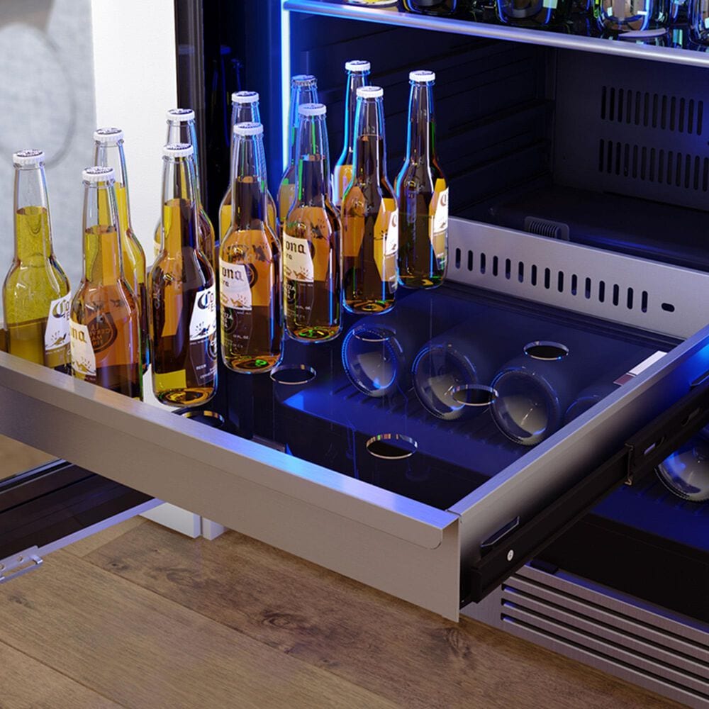 Zephyr 14.5 Cu. Ft. Dual Zone Wine and Beverage Cooler in Stainless Steel, , large