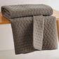 Levtex Velvet Stitch 50" x 60" Quilted Throw in Cocoa, , large
