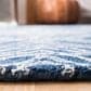 Safavieh Micro-Loop MLP608N 4" x 6" Navy and Ivory Area Rug, , large