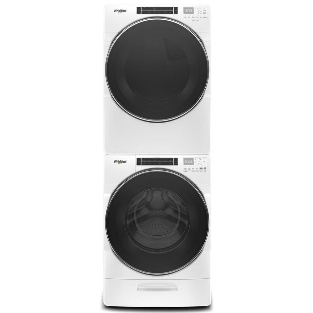 Whirlpool 7.4 Cu. Ft. Electric Dryer with Steam in White, , large