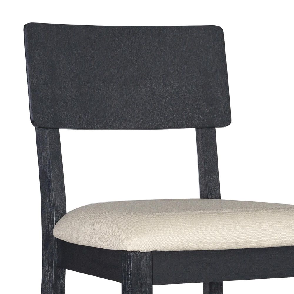 Linon Home Decor Jorissen Bar Stool in Dark Charcoal, , large