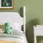 Walker Edison Vivienne Twin Platform Bed in White, , large