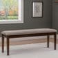 Linon Home Decor Drury Bench in Warm Brown, , large