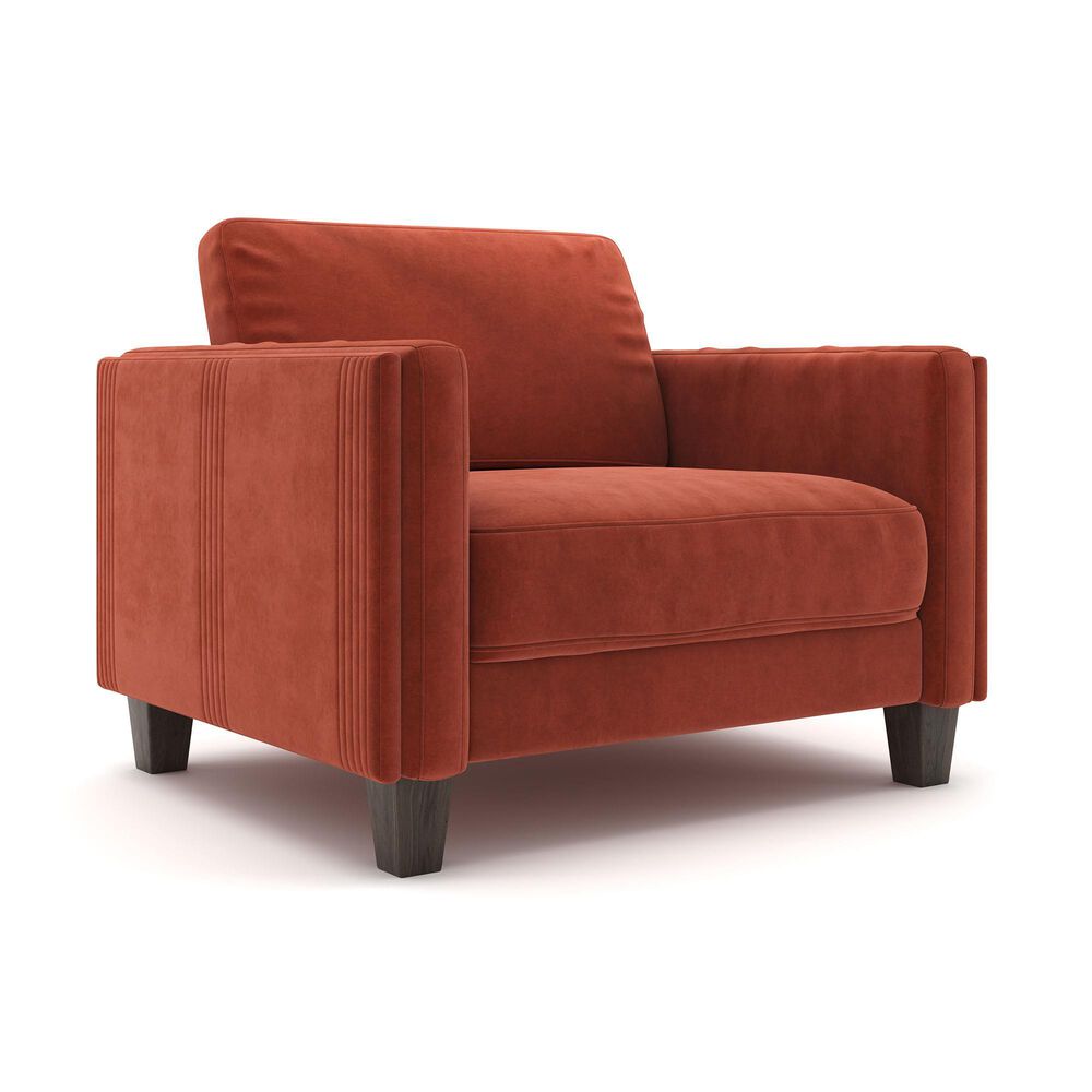 37B Chair in Burnt Orange Velvet, , large