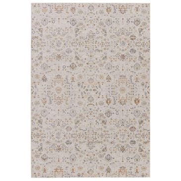 Jaipur Cirque Waverly Pumice Stone, White Alyssum, Turbulence, Dull Gold and Cashew 8" x 10" Area Rug, , large