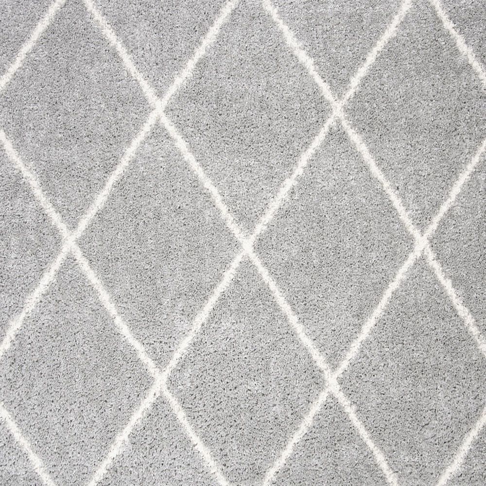 Safavieh Parma Shag PMA515G 3&#39; Square Grey and Cream Area Rug, , large