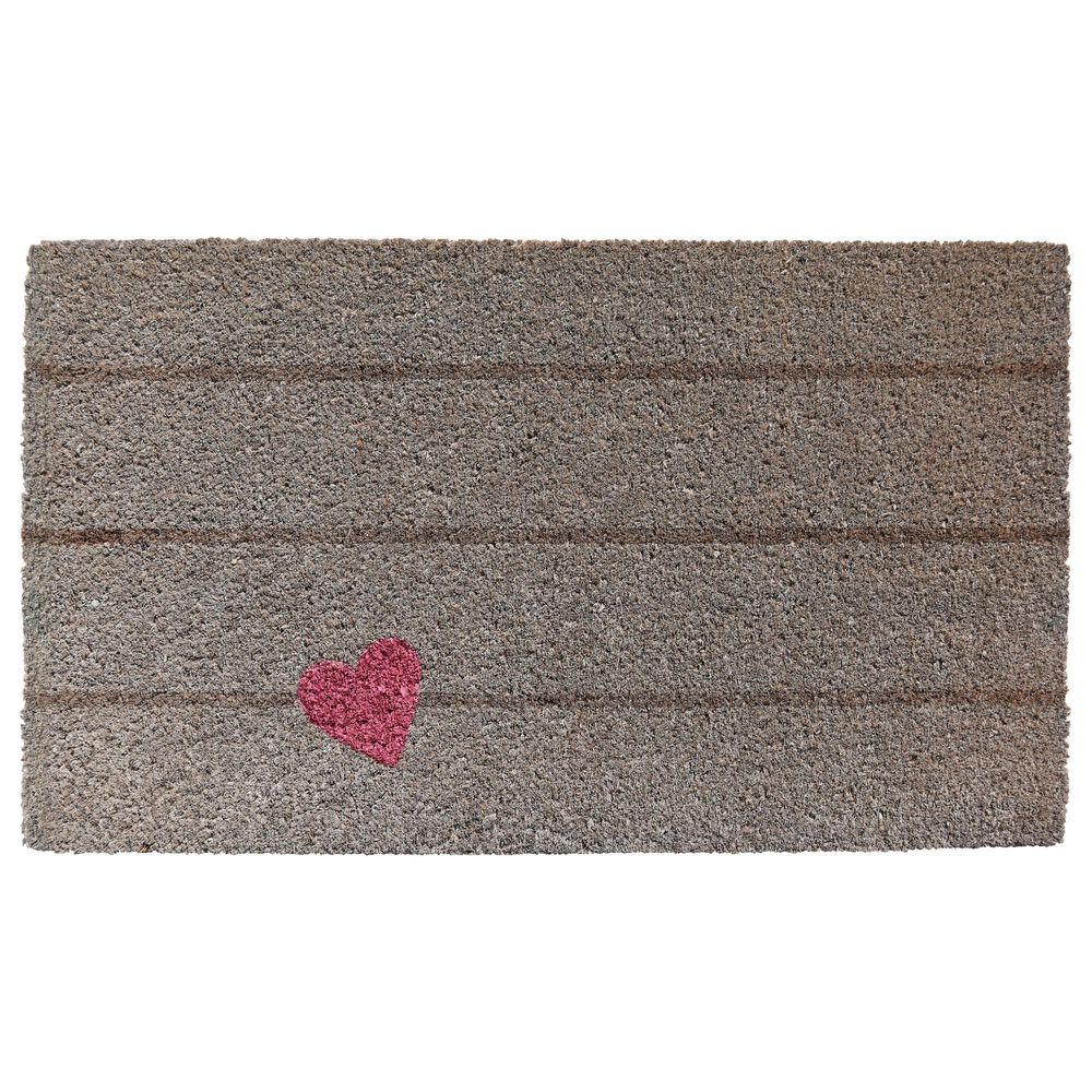 Callaway Pink Heart 1"5" x 2"5" Multicolor Door Mat, , large