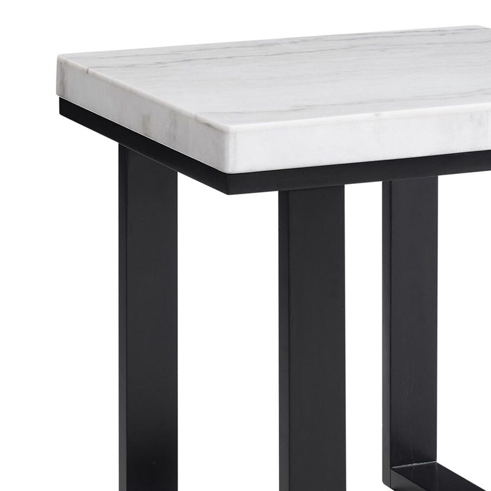 Crystal City Lucca End Table in Ebony and White, , large