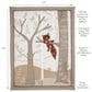 Lambs and Ivy Treetop Fox 3-Piece Crib Bedding Set in Rust, Black and White, , large
