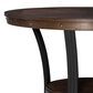 Linon Home Decor Franklin Counter Height Table in Umber Brown and Black - Table Only, , large