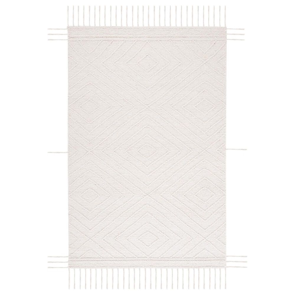 Safavieh Natura NAT333A 4" x 6" Ivory and Black Area Rug, , large