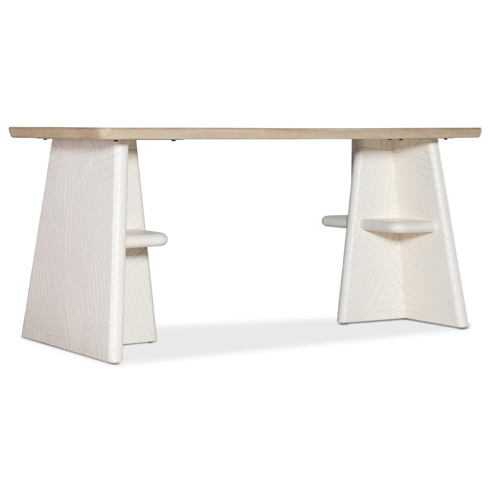 Hooker Furniture Commerce and Market Effie Writing Table in Creamy White and Beige, , large