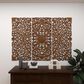 Maple and Jade 48" x 16" Traditional Wall Decor in Cinnamon Brown, , large