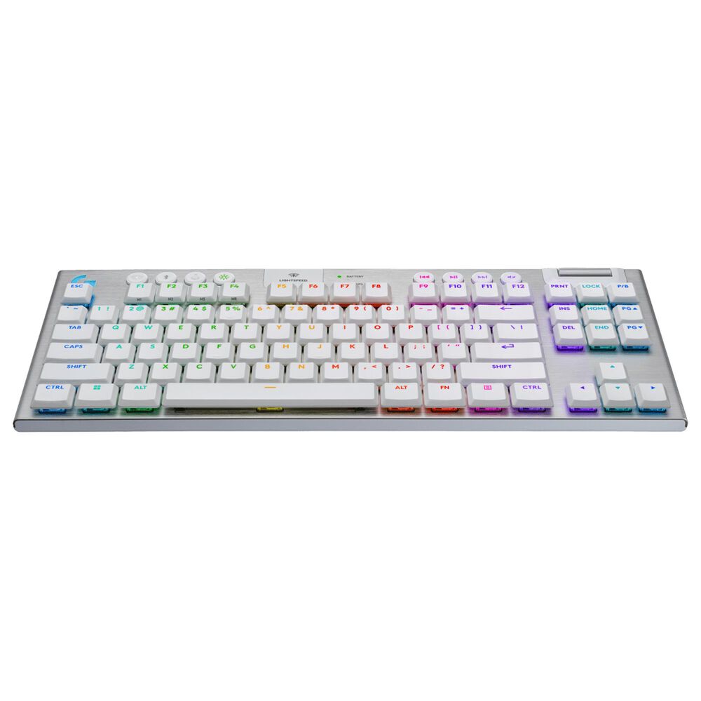 Logitech G915 X Lightspeed TKL Tactile Wireless Gaming Keyboard in White, , large