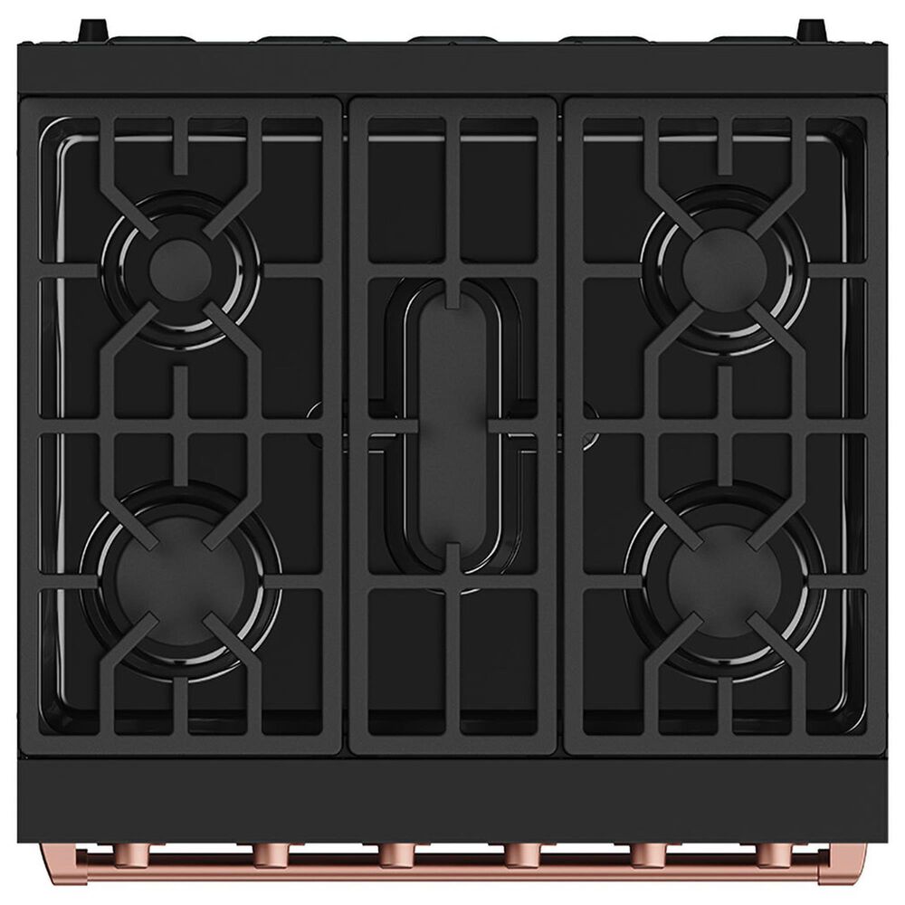 Thor Kitchen Gordon Ramsay 4.6 Cu. Ft. Professional Gas Range with Rose Gold Handle Kit in Black, , large