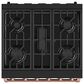 Thor Kitchen Gordon Ramsay 4.6 Cu. Ft. Professional Gas Range with Rose Gold Handle Kit in Black, , large