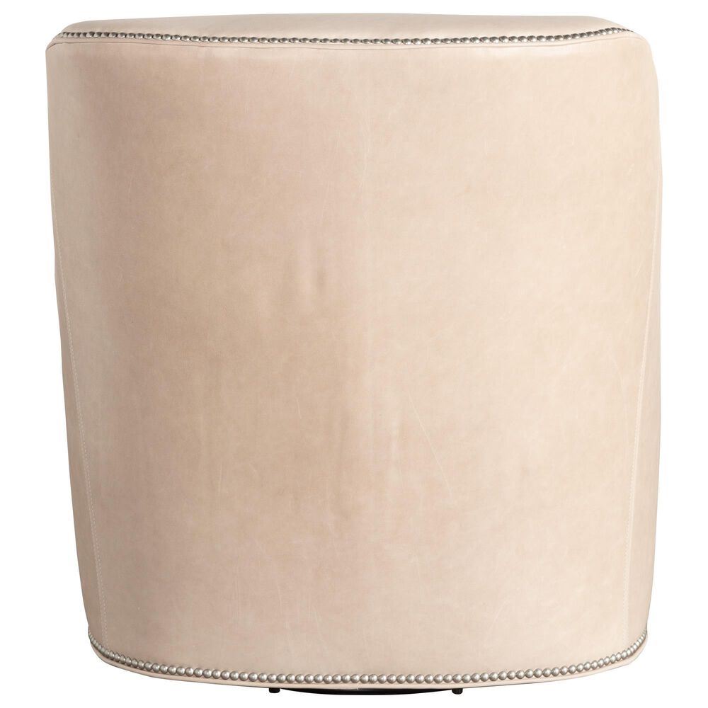 Massoud Heath Leather Swivel Chair in Berkshire Smoke, , large