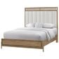 Sterling Timber Elure 5 Piece King Upholstered and Strap Panel Bedroom Set in Latte, , large