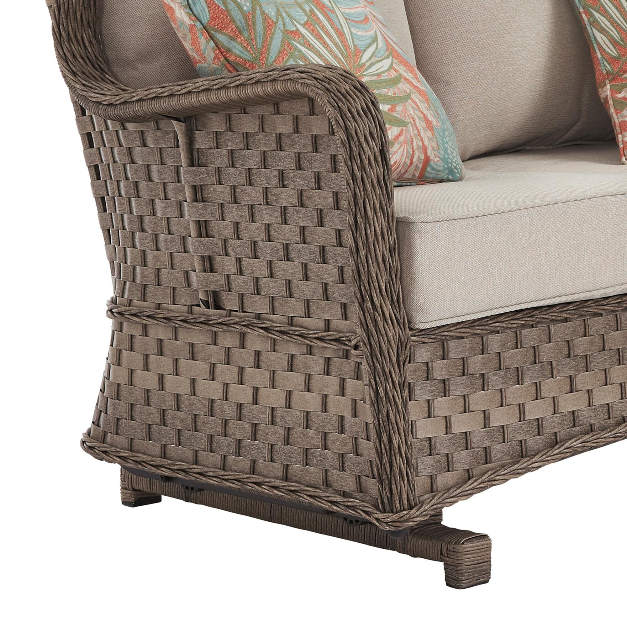Signature Design by Ashley Clear Ridge Outdoor Loveseat Glider in