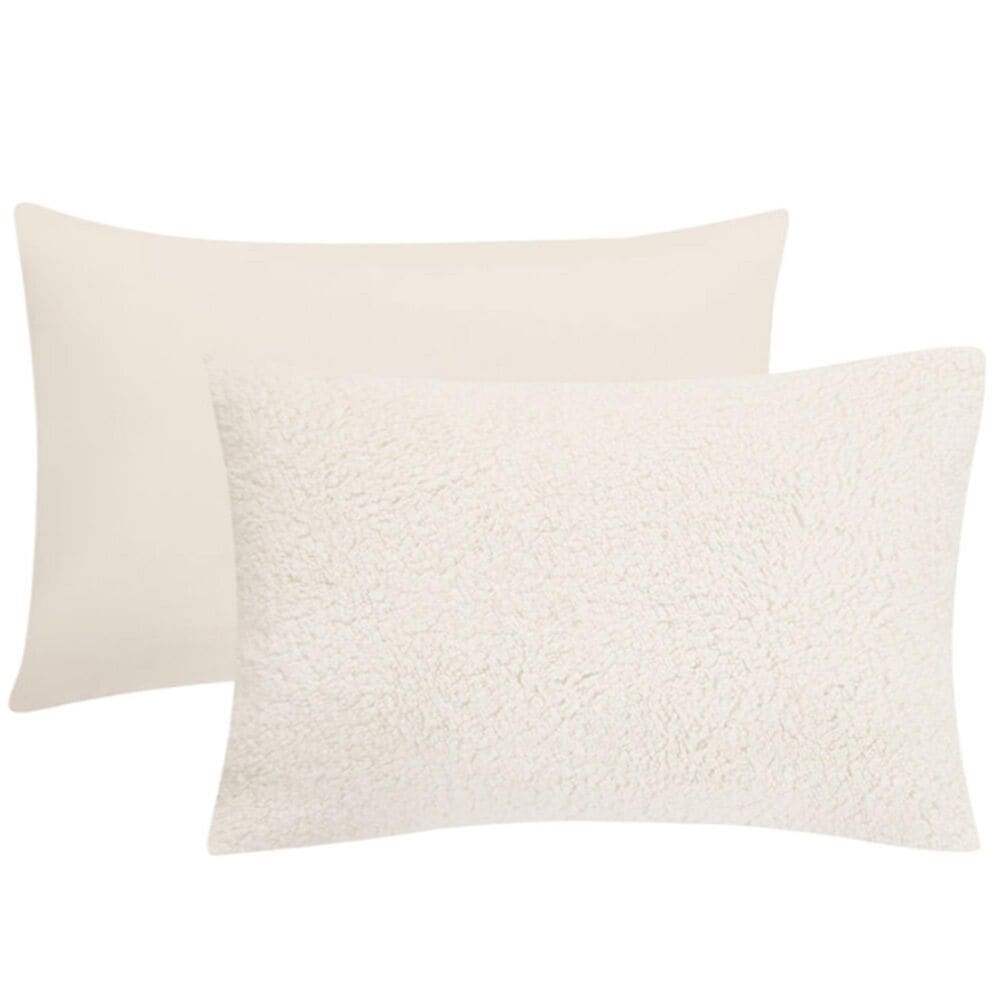 Jiangsu Royal Home Cozy Sherpa 3-Piece King Comforter Set in Ivory, , large