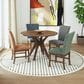 37B Santa Barbara Dining Side Chair with Denim Blue Cushion in Walnut, , large