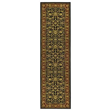 Safavieh Lyndhurst 2"3" x 20" Black and Red Runner, , large