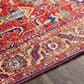 Surya Iris Burnt Orange, Dark Blue, Yellow, Light Pink, Oatmeal and Olive 2"2" x 3"9" Area Rug, , large