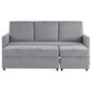Lifestyle Solutions Mia Convertible Sofa in Light Gray, , large