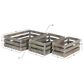 Maple and Jade Farmhouse Wood Tray in Brown (Set of 3), , large