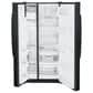 GE Appliances 23 Cu. Ft. Side by Side Refrigerator with External Dispenser in Black, , large