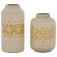 Maple and Jade Bohemian Vase in Beige and Tan (Set of 2), , large