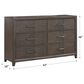 New Heritage Design Landon 6-Drawer Dresser in Walnut, , large