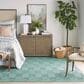 Nourison Versatile 9" x 12" Aqua and Teal Indoor/Outdoor Area Rug, , large