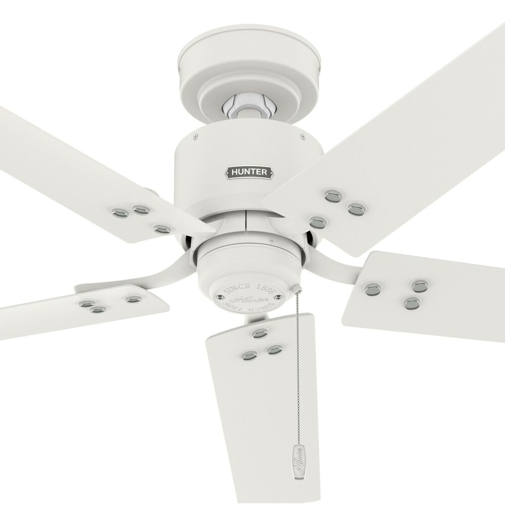 Hunter Windbound 52&quot; Outdoor Ceiling Fan in Matte White, , large